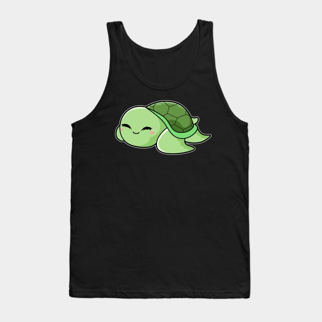 Cute Turtle Tank Top by Imutobi